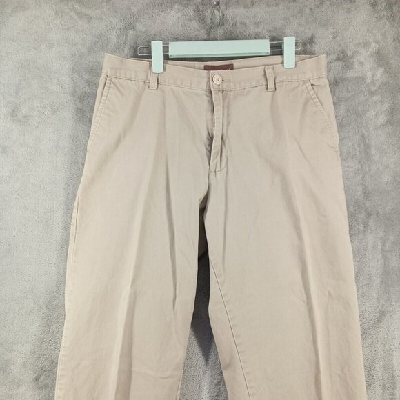GREAT NORTHWEST Khaki Pants 4-Pocket Solid Tan W:33 L: 32 - Picture 2 of 11